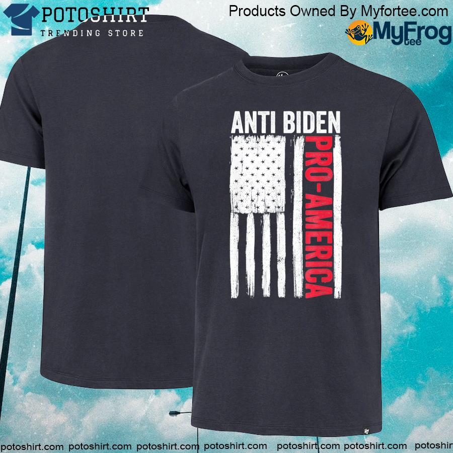 Official Pro Trump 2024 Election Anti Biden Flag USA American Shirt