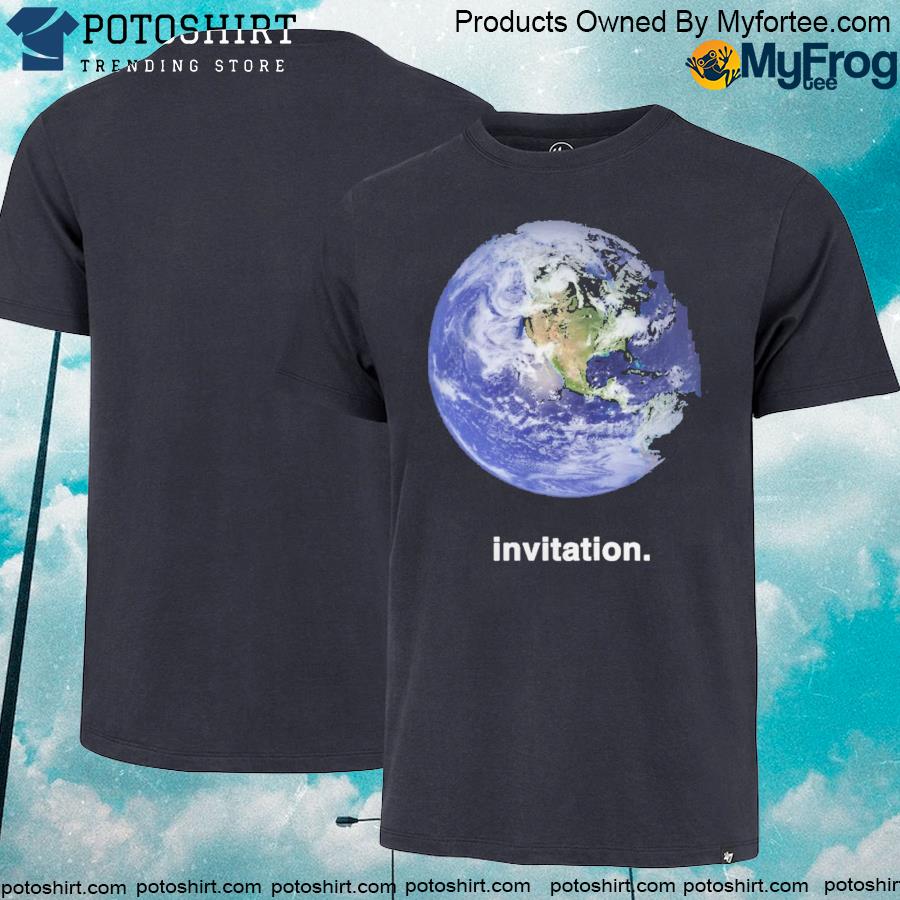 Official Sebastian Vettel Invitation T-Shirt, Vettel Earth Invitation Shirt