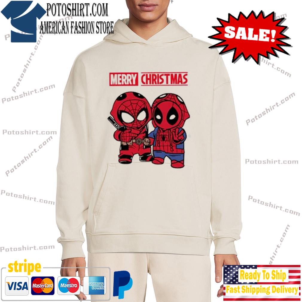 Official Spiderman and deadpool merry 2022 Ugly Christmas sweater hôdie trang