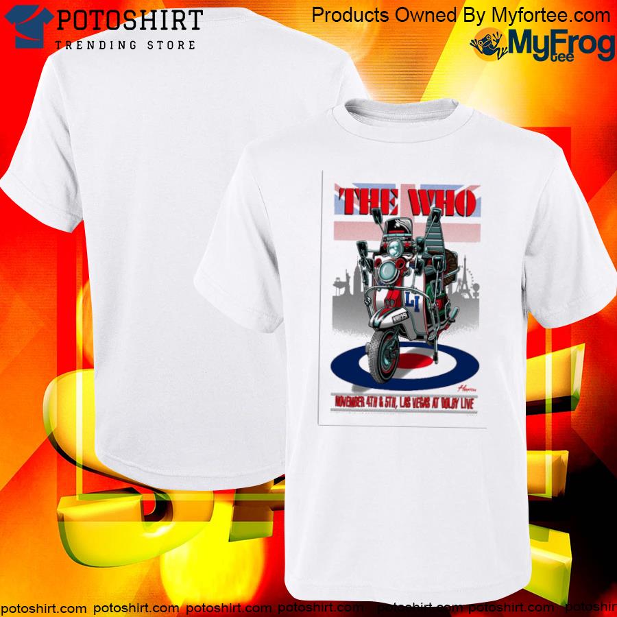 Official The who hits back! 2022 tour at dolby live las vegas november 4th and 5th 2022 poster shirt