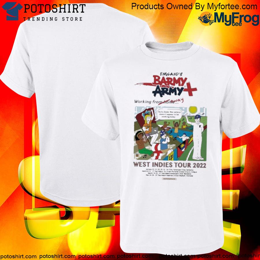Official Zak Crawley England’s Barmy Army West Indies 2022 Barmy Army Merchandise Shirt