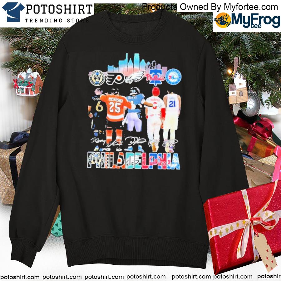 Philadelphia Flyers Eagles Phillies 76Ers Union logo shirt, hoodie,  sweater, long sleeve and tank top