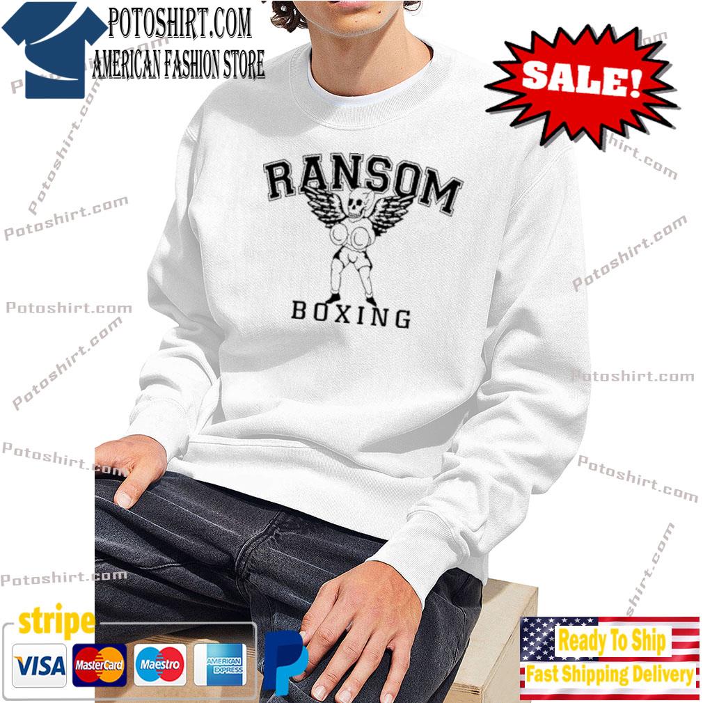 Ransom Boxing Tshirt-Unisex T-Shirt sweart trang