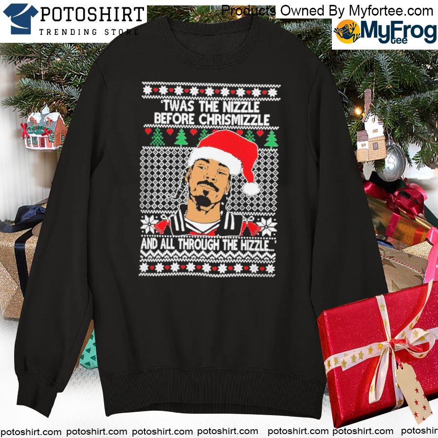 Snoop Dogg Ugly Christmas Sweater Shirt swearte