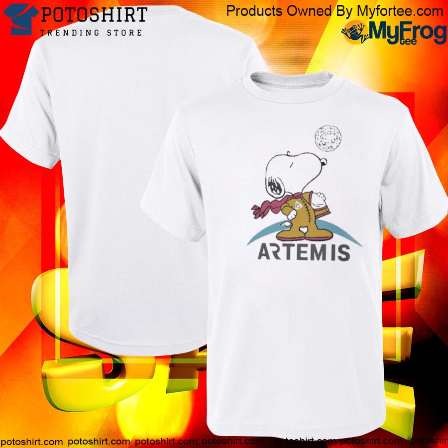 Snoopy artemis nasa cute shirt