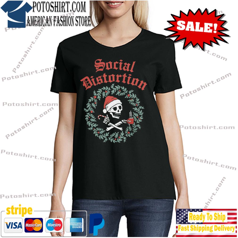 Social Distortion Christmas T-Shirt woman den