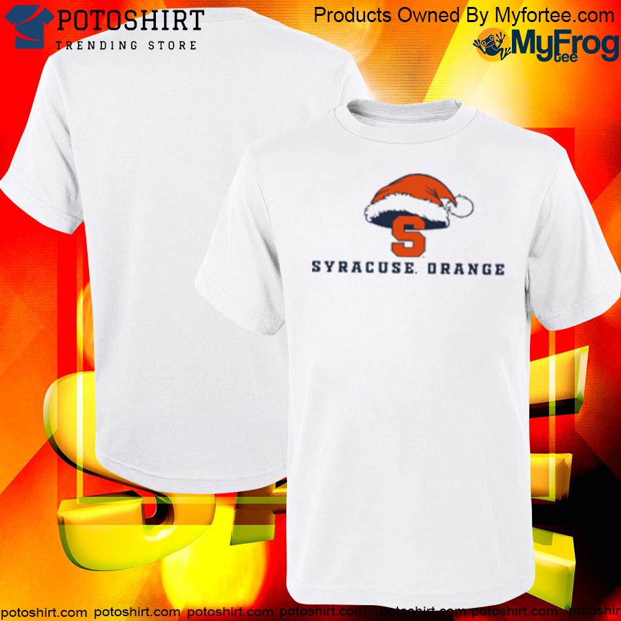 Syracuse Merch Syracuse Orange Logo With Santa Hat christmas shirt