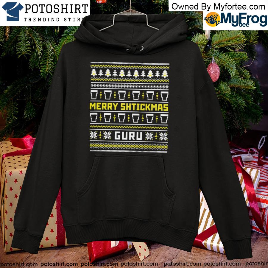 The guinness guru merry shtickmas Ugly Christmas sweater hoodie