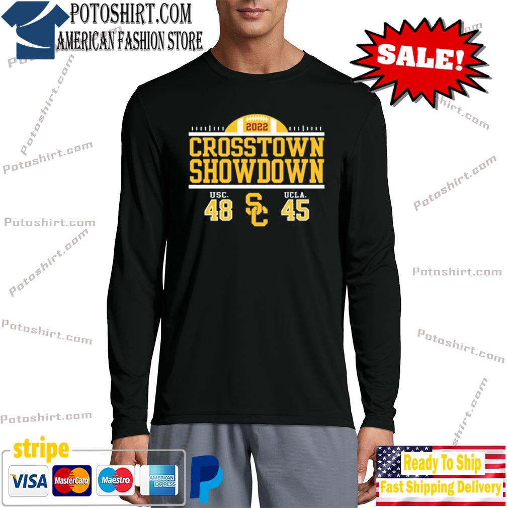 USC Trojans Cardinal Crosstown Showdown 2022 Victory T-Shirt longsleeve