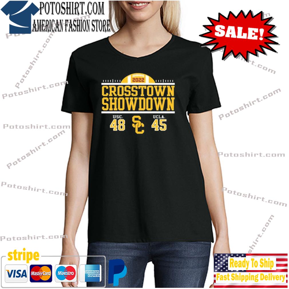USC Trojans Crosstown Showdown 2022 Victory T-Shirt woman den