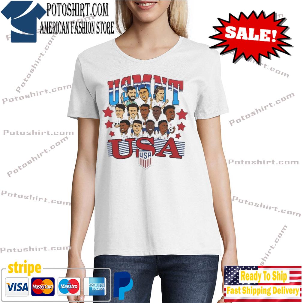 USMNT Homage Team Caricatures Shirt Tshirt woman
