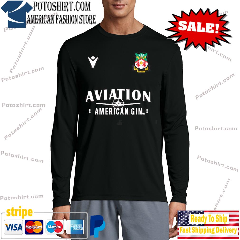 Wrexham AFC Football Rock Polo Sky Blue Soccer XL Aviation Gin US