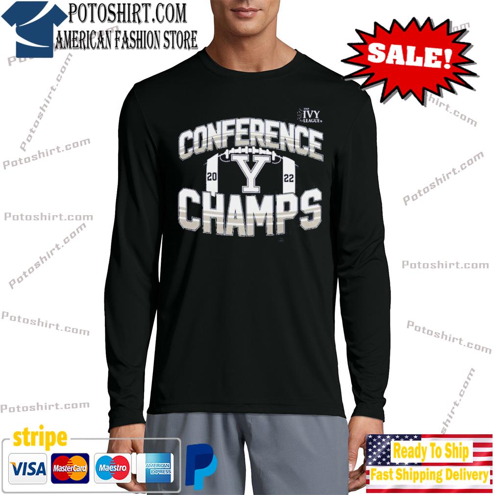 Yale Bulldogs 2022, Ivy League Football, Yale Bulldogs Conference Champions T-Shirt longsleeve