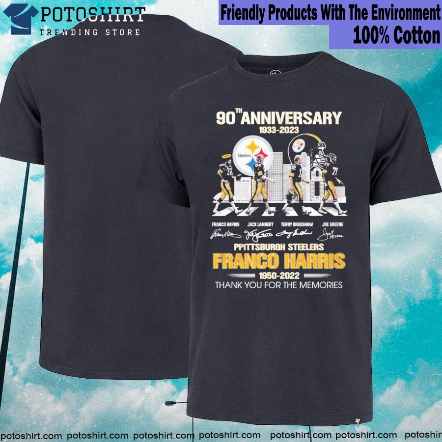 NEW The Steelers 90 Anniversary 1933-2023 Thank You For The Memories T-Shirt