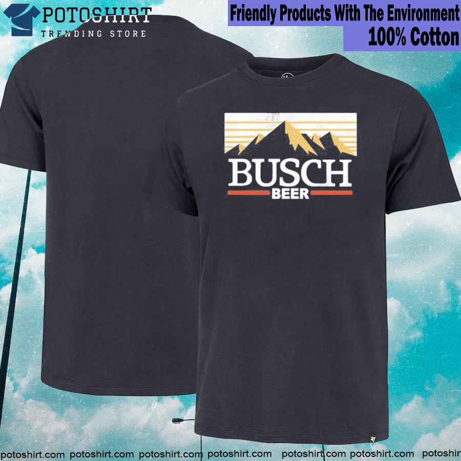 Busch retro mountain busch beer mountain new top shirt