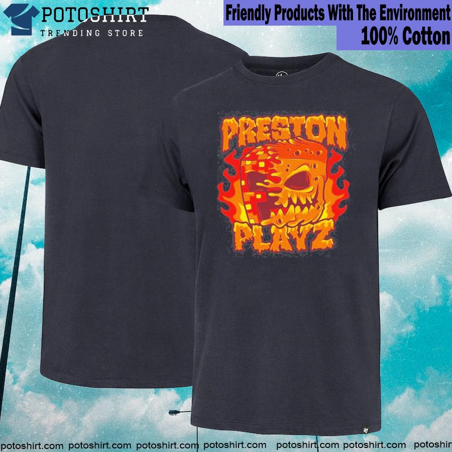 Fire preston playz pixel T-shirt