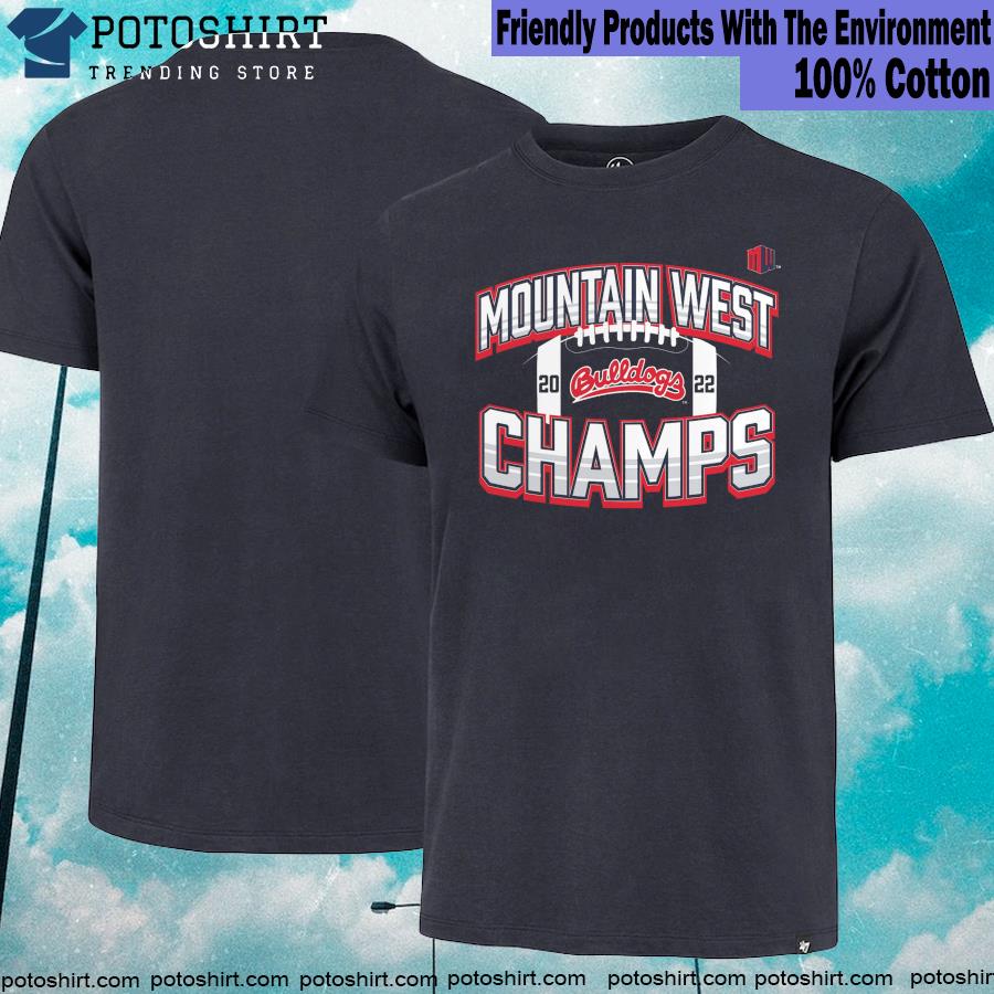Fresno State Bulldogs Branded 2022 Mountain West Football Conference Champions Icon Bold T-Shirt