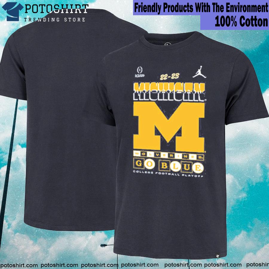 Jordan university of Michigan Football youth 2022 college Football playoff bound shirt
