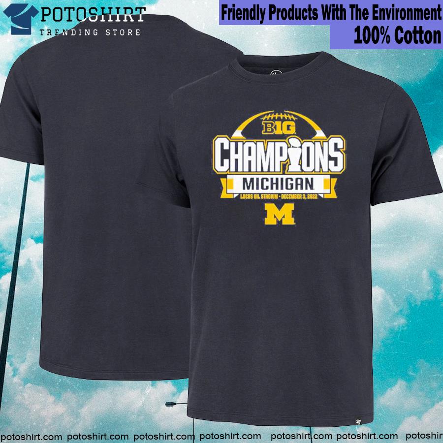 Michigan wolverines blue 84 2022 big ten Football champions shirt
