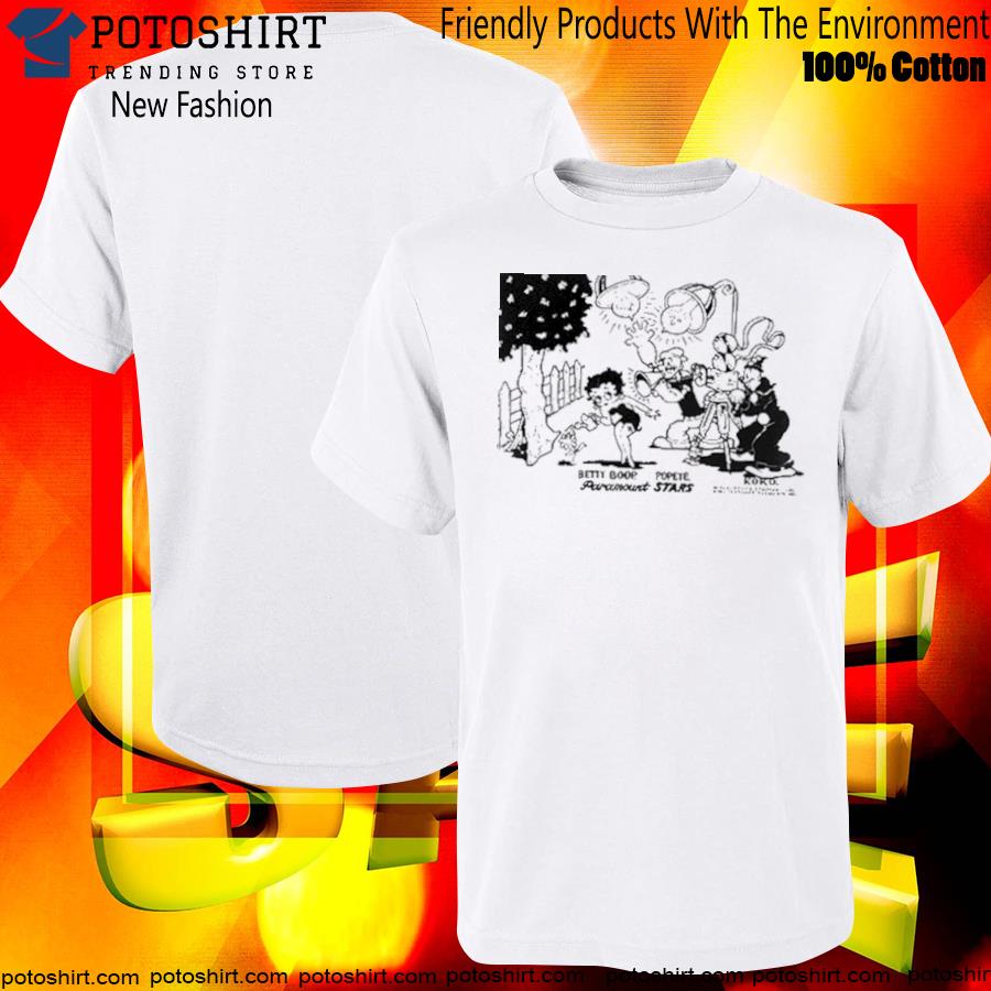 Official betty Boop Popeye And Koko The Clown T-Shirt