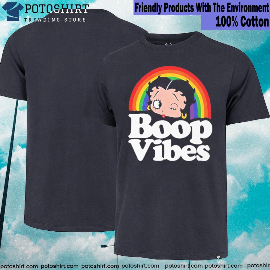 Official boop Vibes Betty Boop Rainbow Good Vibes T-Shirt