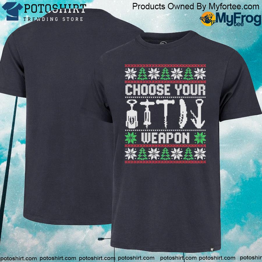 Official choose your weapon Ugly Christmas sweater