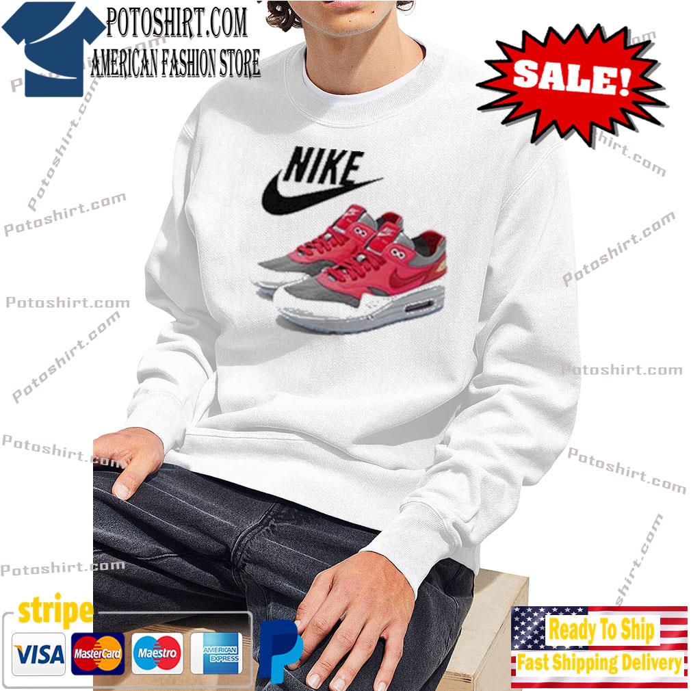 Foto goedkeuren grijnzend Official cLOT x Nike Air Max 1 KOD Solar Red Fan shirt, hoodie, sweater,  long sleeve and tank top