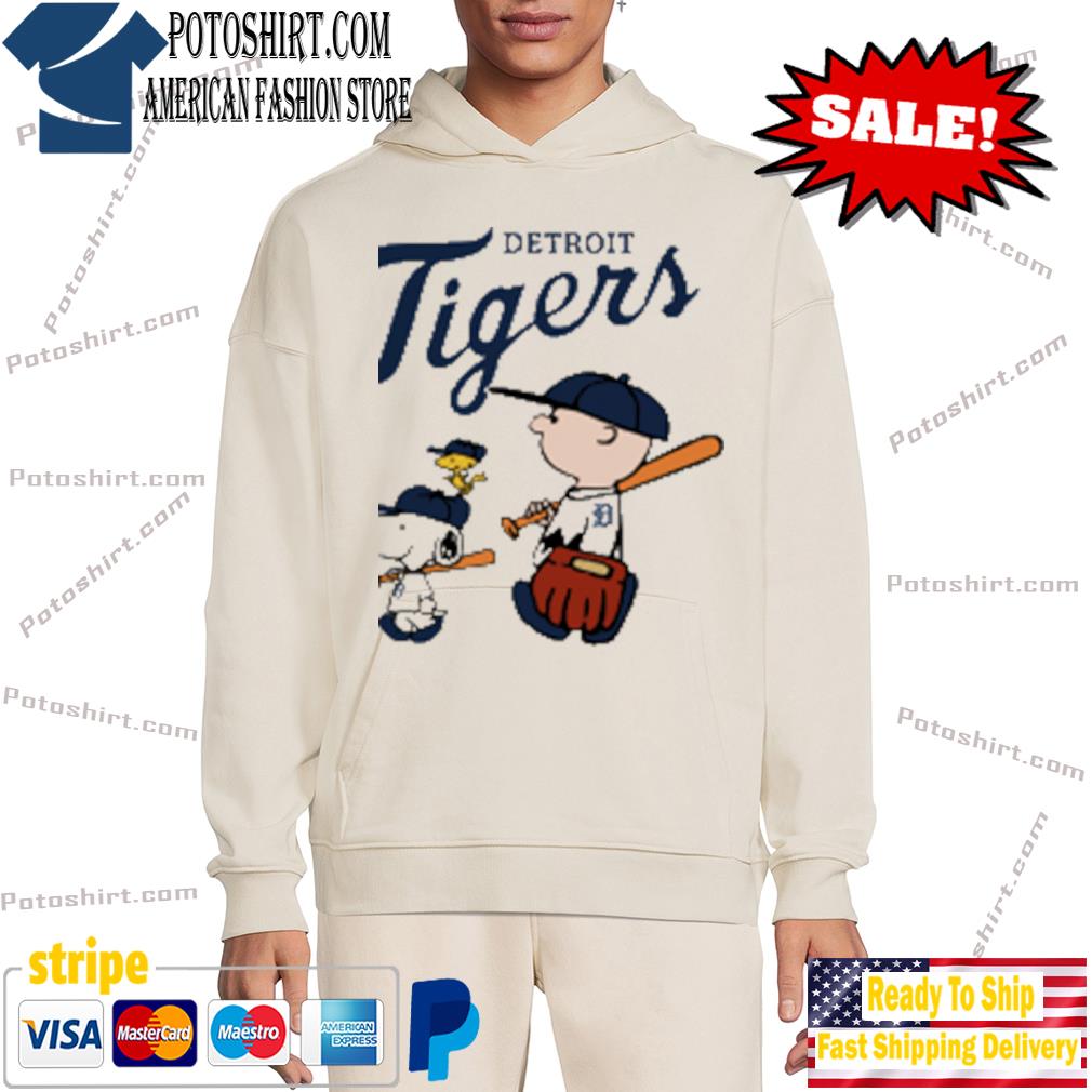 Detroit Tigers Let's Play Baseball Together Snoopy MLB Shirt 