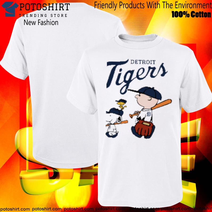 Detroit Tigers Let's Play Baseball Together Snoopy MLB Shirt 