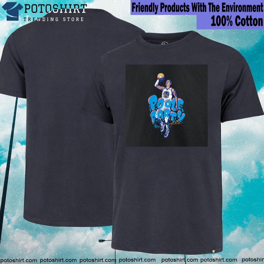 Official golden State Warriors Jordan Poole Black Poole Party Fan Gifts T-Shirt