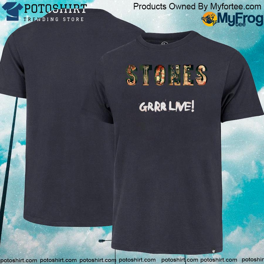 Official grrr live exclusive limited edition the rolling stones merch shirt
