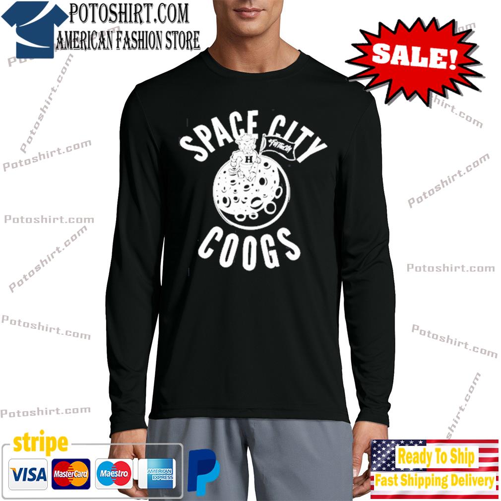  Houston the Space City Long Sleeve T-Shirt : Clothing