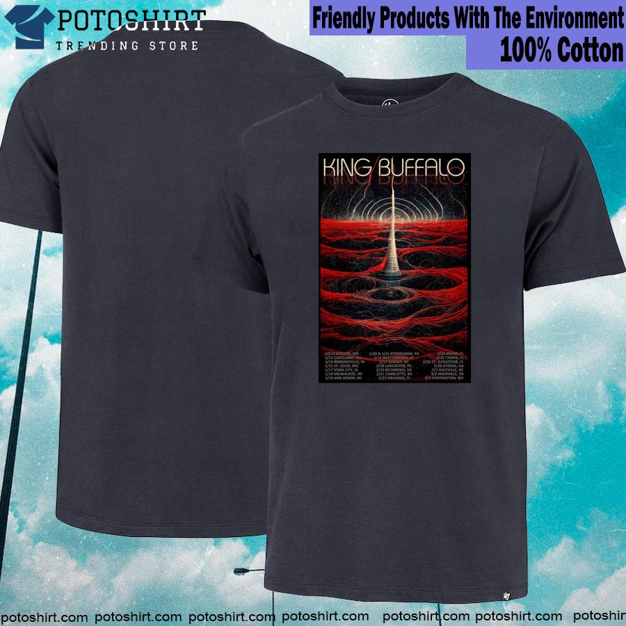Official king buffalo tour 2023 poster shirt
