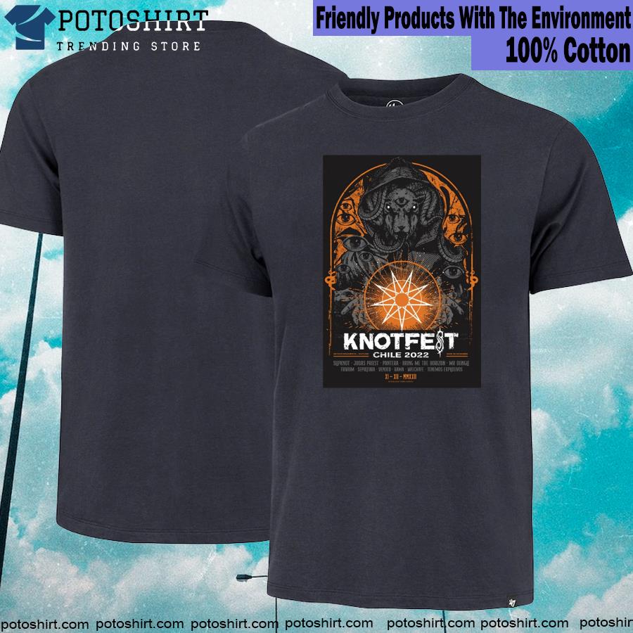 Official knotfest Chile 2022 dec 11th 2022 estadio monumental santiago shirt