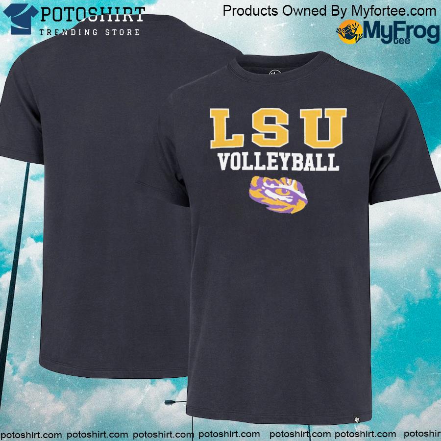 Official lSU Stack Logo Volleyball Powerblend T-Shirt