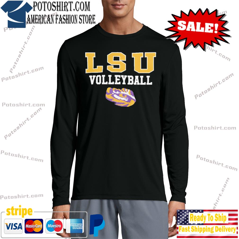 Image One Men's LSU Tigers Grey Retro Stack T-Shirt