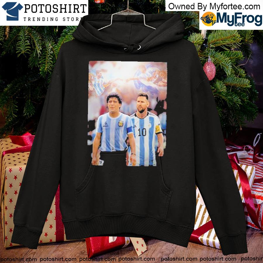 Argentina Football Team 3 Stars Champions World Cup Diego Maradona and  Lionel Messi signature shirt, hoodie, sweater, long sleeve and tank top