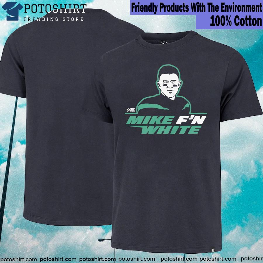Official new york football Mike F'n White T-Shirt