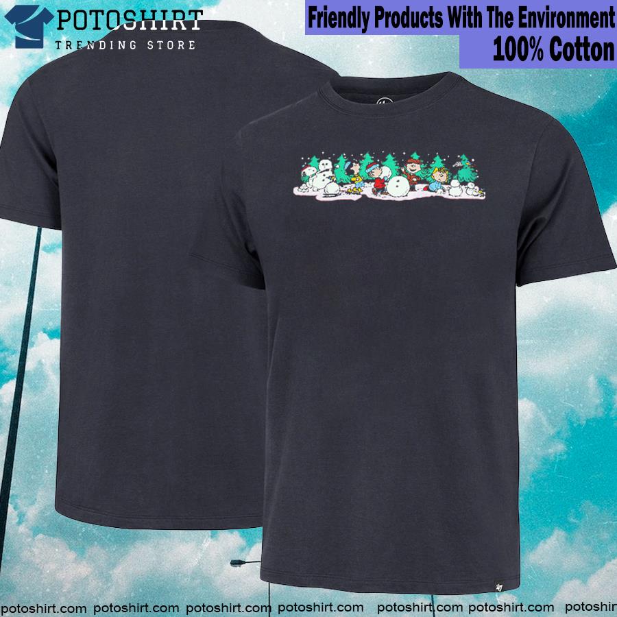 Official peanuts Snoopy snowman winter holiday shirt