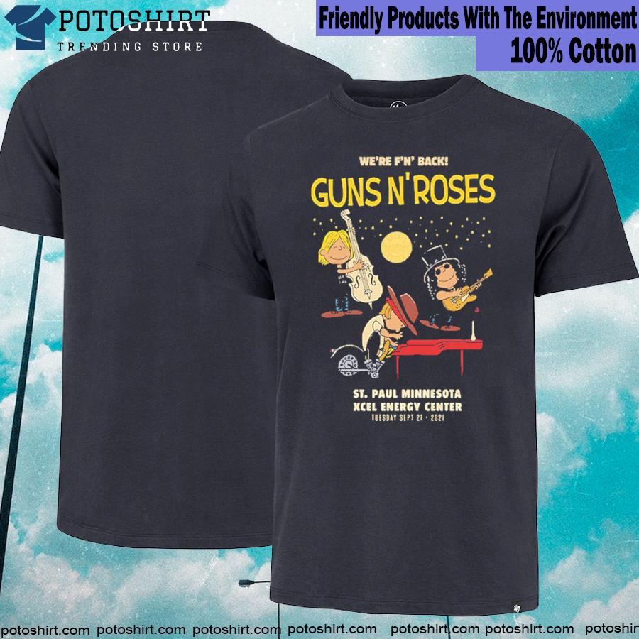 Official the Peanuts Gun N Roses We’re Fucking Back T-Shirt