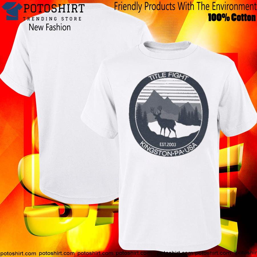 Official title fight white deer shirt