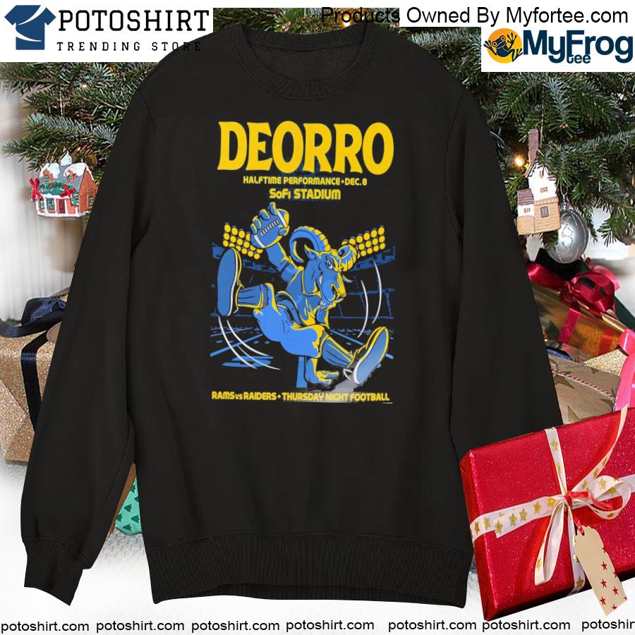 Rams vs raider 2022 deorro halftime performance dec 8th 2022 sofI stadium  thursday night Football poster shirt, hoodie, sweater, long sleeve and tank  top