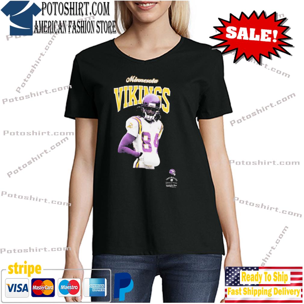 Randy moss Minnesota vikings mitchell and ness black sideline legacy men's T -shirt, hoodie, sweater, long sleeve and tank top