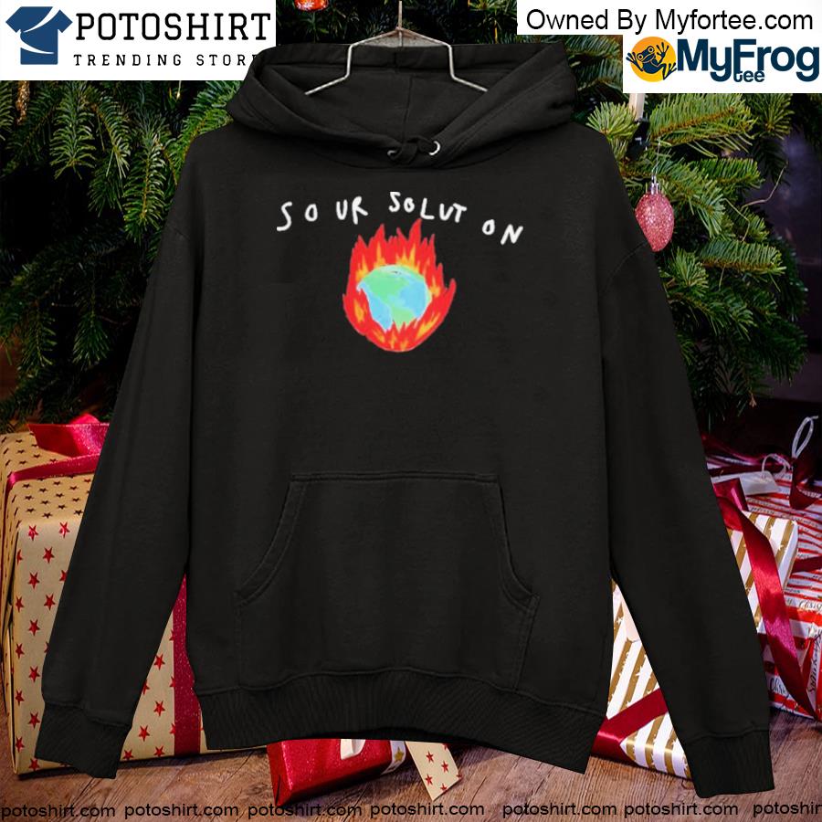 Sour solution in flames Ugly Christmas sweater hoodie