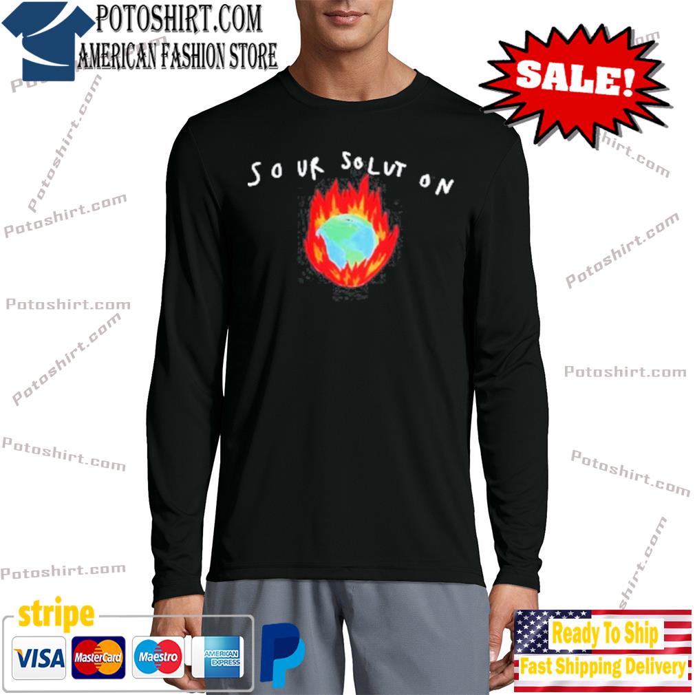 The sour solution in flames hood s longsleeve