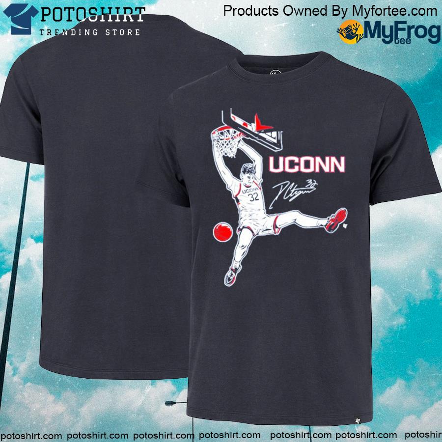 Uconn basketball donovan clingan signature shirt