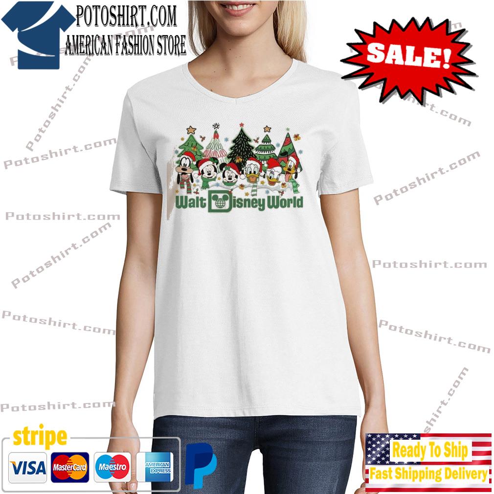 Walt Disney World Christmas Tree Sweats Tshirt woman