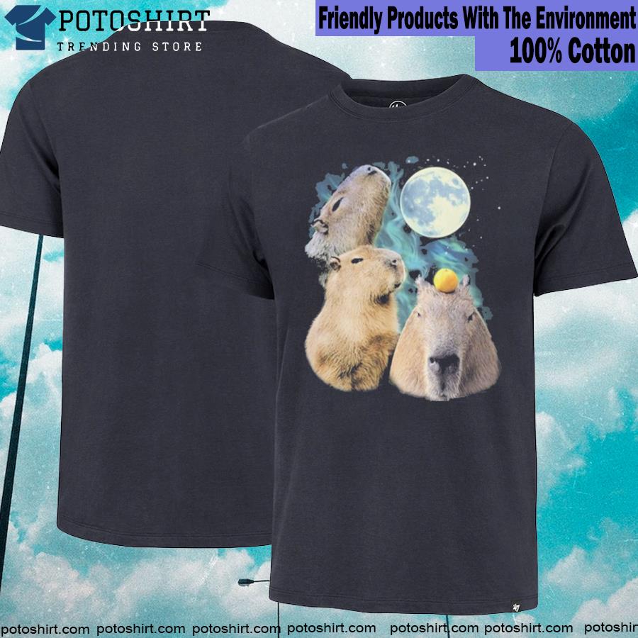 Capybara man space shirt