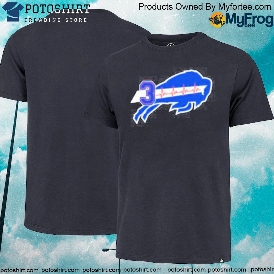 Damar hamlin Buffalo Bills logo heartbeats shirt