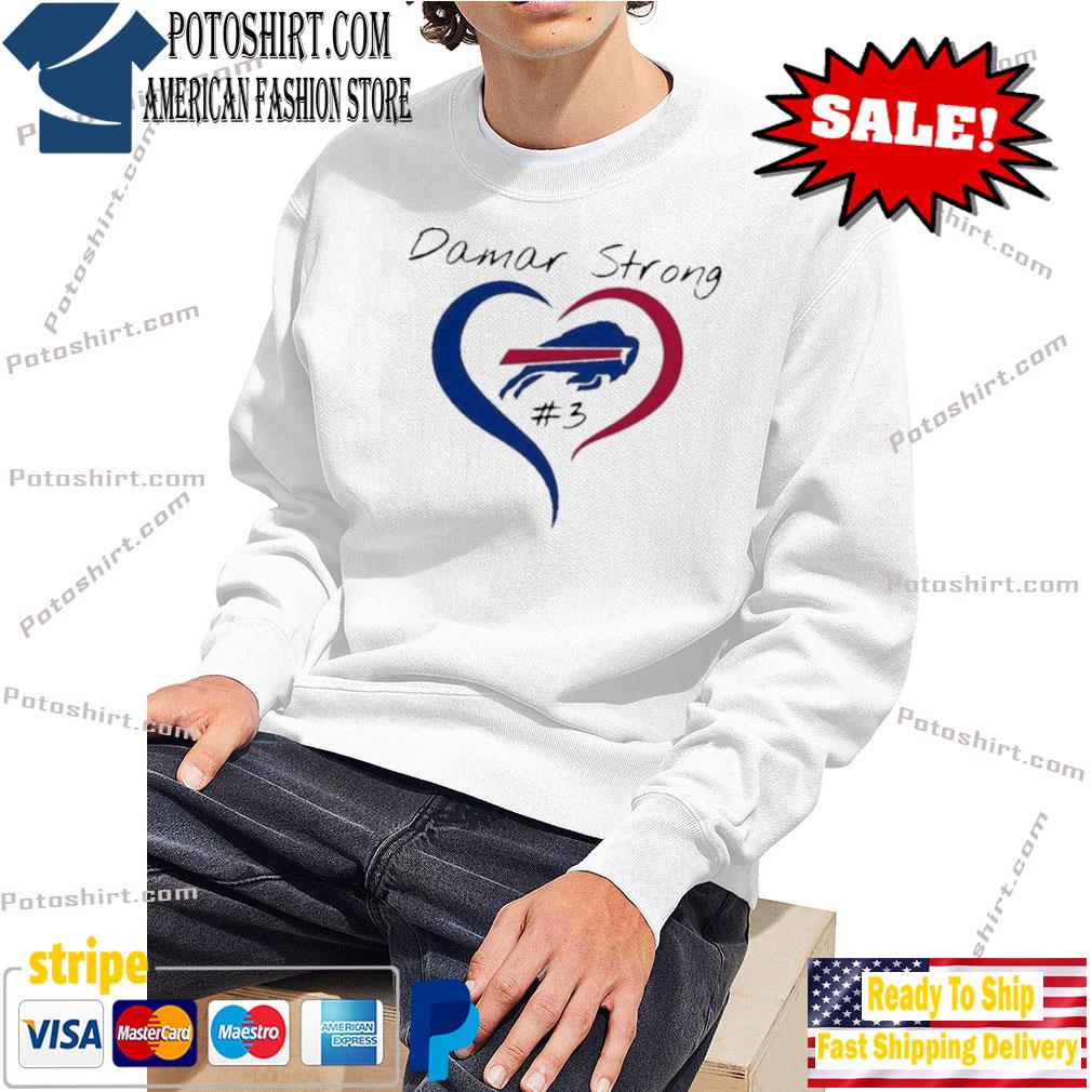 Official buffalo damar hamlin strong 3 T-shirt, hoodie, tank top, sweater  and long sleeve t-shirt